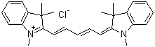 2-[5-(1,3-Dihydro-1,3,3-trimethyl-2H-indol-2-ylidene)-1,3-pentadien-1-yl]-1,3,3-trimethyl-3H-indolium chloride molecular structure (CAS 54268-70-1)