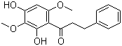 1-(2,4-二羟基-3,6-二甲氧基苯基)-3-苯基-1-丙酮分子结构 (CAS 54299-52-4)