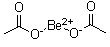 Acetic acid beryllium salt molecular structure (CAS 543-81-7)
