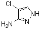 structure of CAS# 54301-34-7, 3-Amino-4-chloro-1H-pyrazole;3-Amino-4-chloropyrazole; 4-Chloro-5-aminopyrazole