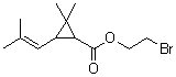 2,2-Dimethyl-3-(2-methyl-1-propen-1-yl)cyclopropanecarboxylic acid 2-bromoethyl ester molecular structure (CAS 5432-90-6)