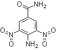 4-氨基-3,5-二硝基苯甲酰胺分子结构 (CAS 54321-79-8)