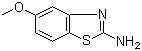 5-甲氧基-2-苯并噻唑胺分子结构 (CAS 54346-87-1)