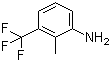structure of CAS# 54396-44-0, 2-Methyl-3-trifluoromethylaniline ;3-Amino-2-methylbenzotrifluoride