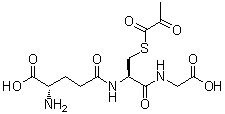 structure of CAS# 54398-03-7, N-[S-(1,2-Dioxopropyl)-N-L-gamma-glutamyl-L-cysteinyl]glycine