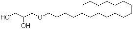 Batyl alcohol molecular structure (CAS 544-62-7)