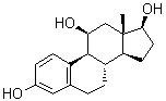 雌甾-1,3,5(10)-三烯-3,11beta,17beta-三醇分子结构 (CAS 5444-22-4)