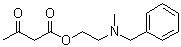 2-(Benzylmethylamino)ethyl acetoacetate molecular structure (CAS 54527-65-0)