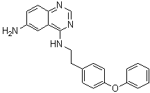 structure of CAS# 545380-34-5, N4-[2-(4-Phenoxyphenyl)ethyl]-4,6-quinazolinediamine