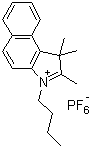 3-Butyl-1,1,2-trimethyl-1H-benz[e]indolium hexafluorophosphate(1-) (1:1) molecular structure (CAS 545387-09-5)