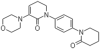 5,6-Dihydro-3-(4-morpholinyl)-1-[4-(2-oxo-1-piperidinyl)phenyl]-2(1H)-pyridinone molecular structure (CAS 545445-44-1)