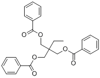 三羟甲基丙烷三苯甲酸酯分子结构 (CAS 54547-34-1)