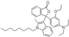 3-(2-乙氧基-4-二乙基氨基苯基)-3-(1-辛基-2-甲基吲哚-3-基)苯酞分子结构 (CAS 54574-00-4)