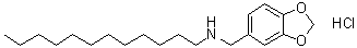 N-Dodecyl-1,3-benzodioxole-5-methanamine hydrochloride molecular structure (CAS 5461-45-0)