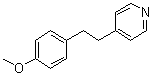 4-[2-(4-甲氧基苯基)乙基]吡啶分子结构 (CAS 5462-66-8)