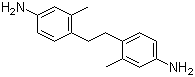 structure of CAS# 54628-21-6, 1,2-Bis(4-amino-2-methylphenyl)ethane;4,4'-Ethylenedi-m-toluidine; 4,4'-Diamino-2,2'-dimethylbibenzyl