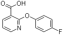 2-(4-Fluorophenoxy)nicotinic acid molecular structure (CAS 54629-13-9)