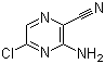 3-Amino-5-chloropyrazine-2-carbonitrile molecular structure (CAS 54632-11-0)