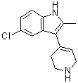 5-Chloro-2-methyl-3-(1,2,3,6-tetrahydro-4-pyridinyl)-1H-indole molecular structure (CAS 54635-62-0)