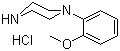 1-(2-甲氧基苯基)哌嗪盐酸盐分子结构 (CAS 5464-78-8)