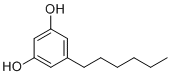 structure of CAS# 5465-20-3, 5-Hexyl-1,3-benzenediol
