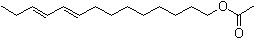 (E,E)-9,11-Tetradecadien-1-ol acetate molecular structure (CAS 54664-98-1)