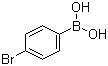 4-溴苯硼酸分子结构 (CAS 5467-74-3)
