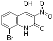 8-溴-4-羟基-3-硝基-2(1H)-喹啉酮分子结构 (CAS 54675-49-9)