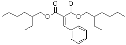 (苯基亚甲基)丙二酸二(2-乙基己基)酯分子结构 (CAS 5468-28-0)