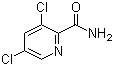3,5-二氯-2-吡啶甲酰胺分子结构 (CAS 5468-71-3)