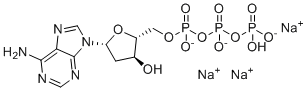 2'-Deoxyadenosine-5'-triphosphate trisodium salt molecular structure (CAS 54680-12-5)