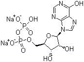 Inosine-5'-diphosphoric acid disodium salt molecular structure (CAS 54735-61-4)