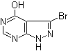 structure of CAS# 54738-73-7, 3-Bromoallopurinol;3-Bromo-4-hydroxypyrazolo[3,4-d]pyrimidine; NSC 344532