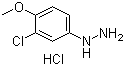 3-氯-4-甲氧基苯肼盐酸盐分子结构 (CAS 54812-55-4)