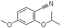 2-异丙氧基-4-甲氧基苯甲腈分子结构 (CAS 548472-47-5)