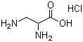 DL-2,3-二氨基丙酸盐酸盐分子结构 (CAS 54897-59-5)