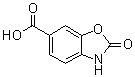 结构式 CAS# 54903-16-1, 2-氧代-3H-苯并[d]恶唑-6-羧酸