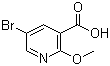 5-Bromo-2-methoxynicotinic acid molecular structure (CAS 54916-66-4)