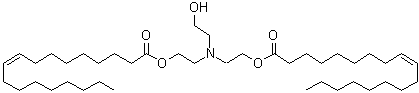 Triethanolamine dioleate molecular structure (CAS 54999-00-7)