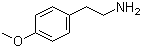 structure of CAS# 55-81-2, 4-Methoxyphenethylamine ;2-(4-Methoxyphenyl)ethylamine; 4-Methoxy-2-phenylethylamine