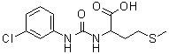 N-[[(3-Chlorophenyl)amino]carbonyl]-DL-methionine molecular structure (CAS 55021-17-5)