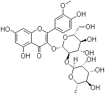 structure of CAS# 55033-90-4, Isorhamnetin 3-O-neohesperidin;Calendoflavoside; Isorhamnetin 3-O-neohesperidoside; Isorhamnetin 3-O-neohesperoside