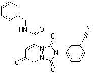 2-(3-Cyanophenyl)-2,3,7,8-tetrahydro-1,3,7-trioxo-N-(phenylmethyl)-1H-[1,2,4]triazolo[1,2-a]pyridazine-5-carboxamide molecular structure (CAS 550368-41-7)