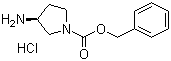 (S)-1-Cbz-3-Aminopyrrolidine hydrochloride molecular structure (CAS 550378-39-7)