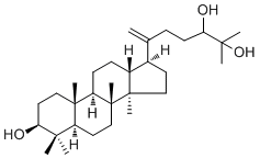 Dammar-20(21)-en-3,24,25-triol molecular structure (CAS 55050-69-6)