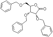 structure of CAS# 55094-52-5, 2,3,5-Tri-O-benzyl-D-ribonolactone;2,3,5-Tri-O-benzyl-D-ribono-1,4-lactone