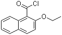 structure of CAS# 55150-29-3, 2-Ethoxynaphthalene-1-carbonyl chloride