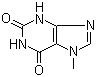 structure of CAS# 552-62-5, 7-Methylxanthine;3,7-Dihydro-7-methyl-1H-purine-2,6-dione