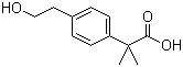 结构式 CAS# 552301-45-8, 4-(2-羟基乙基)-alpha,alpha-二甲基苯乙酸