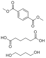 Butane-1,4-diol-dimethyl benzene-1,4-dicarboxylate-hexanedioic acid molecular structure (CAS 55231-08-8)